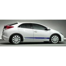Çınarrium Honda Civic Yan Kapı Yazılı Sticker Etiket Modeli 2