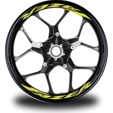 Yamaha Racıng Team Yazılı Kırmızı Arka Maşa Sticker Etiket Modeli