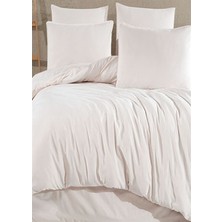 More Home  Çift Kişilik Nevresim Seti  2  Yastık Kılıfı Çarşafsız Krem