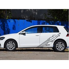 Çınarrium Elektrikli Techno Otomobil Yan Kapı Sticker Etiket Modeli