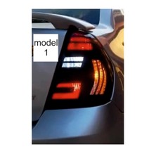 Çınarrium Clio 2 Sedan Için Özel Yeni Uyumlu Aksesuar LED Görünümlü Stop Farı Kaplama Model 1