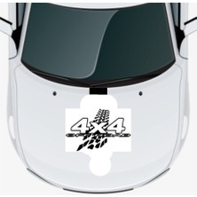 Off Road 4x4 Oto Kaput Sticker 30 x 18 cm