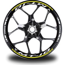 Neon Sarı Yamaha mt 10 Takım Jant Sticker Etiket
