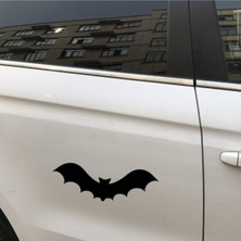 Çınarrium Araba Plakası Uçan Yarasa Desen Su Geçirmez Çıkarılabilir Etiket