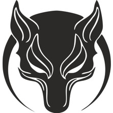 Börü Kurt Hilal Sticker 20 x 20 cm