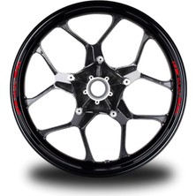 Çınarrium Bajaj 8li Jant Stıcker Modeli Kırmızı Uyumlu