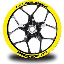 Çınarrium Tracer-07 Yazılı 8li Jant Içi Yazı Sticker Etiket