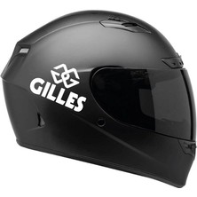 Çınarrium Tek Renk Gilles (Gilles Helmet Stickers) Kask Sticker Etiket Modeli