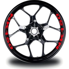 Çınarrium Cfmoto 150NK Takım Jant Sticker Etiket Modeli Kırmızı Renk