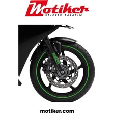 Çınarrium R25 Yazılı Sarı Takım Jant Sticker Modeli