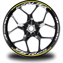 Çınarrium Sarı Yamaha Yzf R25 Takım Jant Sticker Etiket