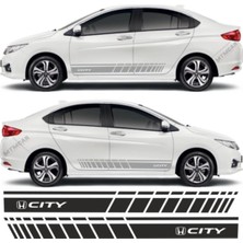Honda City Için Özel Yeni Uyumlu Aksesuar Oto Yan Şerit Özel Yeni Sticker