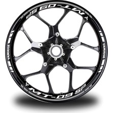 Koyu Sarı Honda Rrr Takım Jant Sticker Etiket