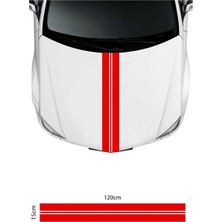 Çınarrium Ön Kaput Renkli Şerit Sticker Sticker Etiket Modeli