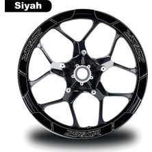 Siyah Cf Moto 250 Sr Geniş Jant Sticker Etiket Modeli