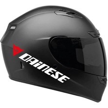 Tek Renk Dainese(Dainese Helmet Stickers) Kask Sticker Etiket Modeli