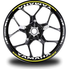 Beyaz Yamaha mt 10 Sp Takım Jant Sticker Etiket