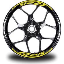 Çınarrium Yamaha YZF-R25 Geniş Neon Jant Sticker Etiket Modeli