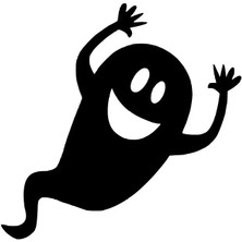 Sevimli Hayalet Sticker 20 x 20 cm