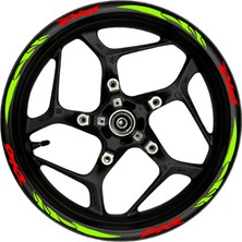 Dio Kırmızı Yazılı  Neon(Fıstık Yeşili) Pençe Şeritli