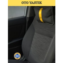 Çınarrium Tüm Araçlar Için Üniversal 2’li Oto Koltuk Boyun Yastığı Sarı Şerit Konforlu ve Şık