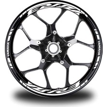 Beyaz Yamaha Yzf R3 Takım Jant Sticker Etiket