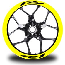 R1 Yazılı 8li Jant Içi Yazı Sticker Etiket