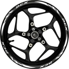 Çınarrium Pcx Beyaz Yazılı  Beyaz Pençe Şeritli