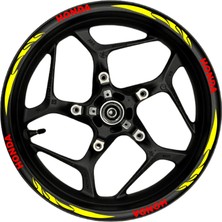 Çınarrium Honda Kırmızı Yazılı  Sarı Pençe Şeritli