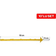 Puhu Plastik Direk (105 Cm) (10 Lu Takım)