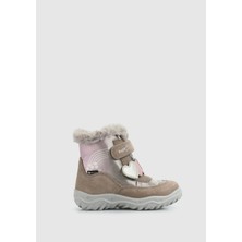 Bej Deri Kız Çocuk Outdoor Bot