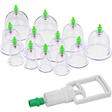 Vakumlu Hacamat Selülit ve Çatlak Giderici Masaj Aleti 13 Parça Set Cilt Sağlığını Destekler