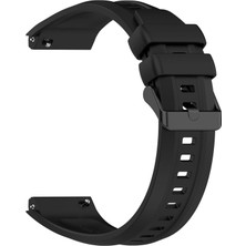 Microsonic Huawei Watch Gt5 Pro 46MM Kordon, Silicone Swiftbands Siyah