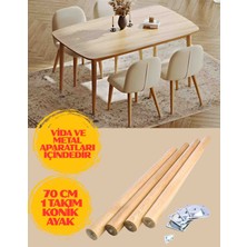 70CM 4'lük Ham Masa Sehpa Ayağı