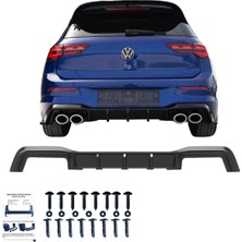 Vw Golf R Mk8 2020-2024 ve Makyajlı 2024 Uyumlu Arka Difüzör