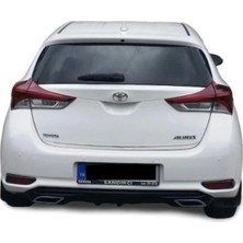 🚗 Toyota Auris Yeni Kasa Uyumlu Difüzör (Plastik) ⚙️ Şık & Sportif Arka Tampon Eki | Boyasız
