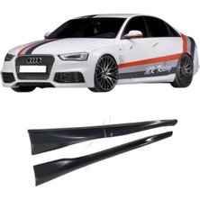 🚗 Audi A4 Rieger Yan Marşpiyel | Şık & Dayanıklı Plastik Malzeme | Boyasız