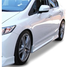 🚗 Honda Civic Fb7 (2012-2016) Uyumlu Custom Yan Marşpiyel Seti Plastik ⚡ Dayanıklı & Şık | Boyasız