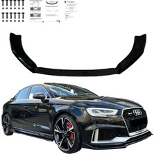 🏁 Audi Rs3 8V Makyajlı 2017-2020 Ön Lip (Plastik) – Sportif & Dayanıklı Tasarım