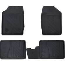 Renault Clio 2 1998-2005 4d Premium Havuzlu Oto Paspas - Karbon Desenli