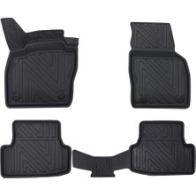 Seat Ibiza 2017 ve Sonrası 4d Premium Havuzlu Oto Paspas - Karbon Desenli