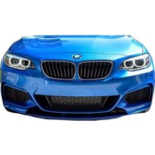 Bmw F22 2 Serisi 2013-2019 Uyumlu M Performance Style Ön Tampon Lip & Flap Takımı – Abs Plastik