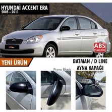 Hyundai Accent Era Yarasa Ayna Kapağı Batman Parlak Siyah Piano Black