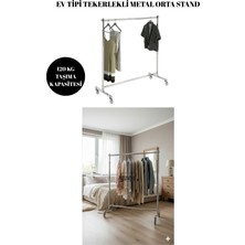 Ev Tipi Yükseklik Ayarlı Tekerlekli Metal Orta Stand - Evinizde ve Yazlıkta Kesin Çözüm