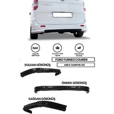Ford Tourneo Courier 2014-2023 Arka Tampon Eki Plastik Koruyucu ⚡ Dayanıklı ve Şık!