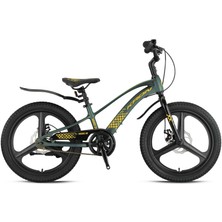 Kron Mag8 16 Jant Profesyonel Çocuk Bisikleti M.disc - Haki-Sarı