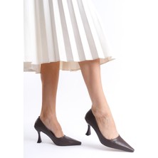 Cordelia Kadın Mat Acı Kahve Stiletto