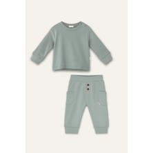 Unisex Bebek Organik Ikili Takım - Mint