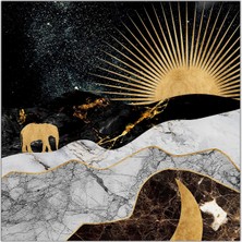 Cozy Co:temperli Cam Kare Tablo, Cam Tablo, Uv Baskı, CTT013