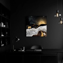 Cozy Co:temperli Cam Kare Tablo, Cam Tablo, Uv Baskı, CTT013